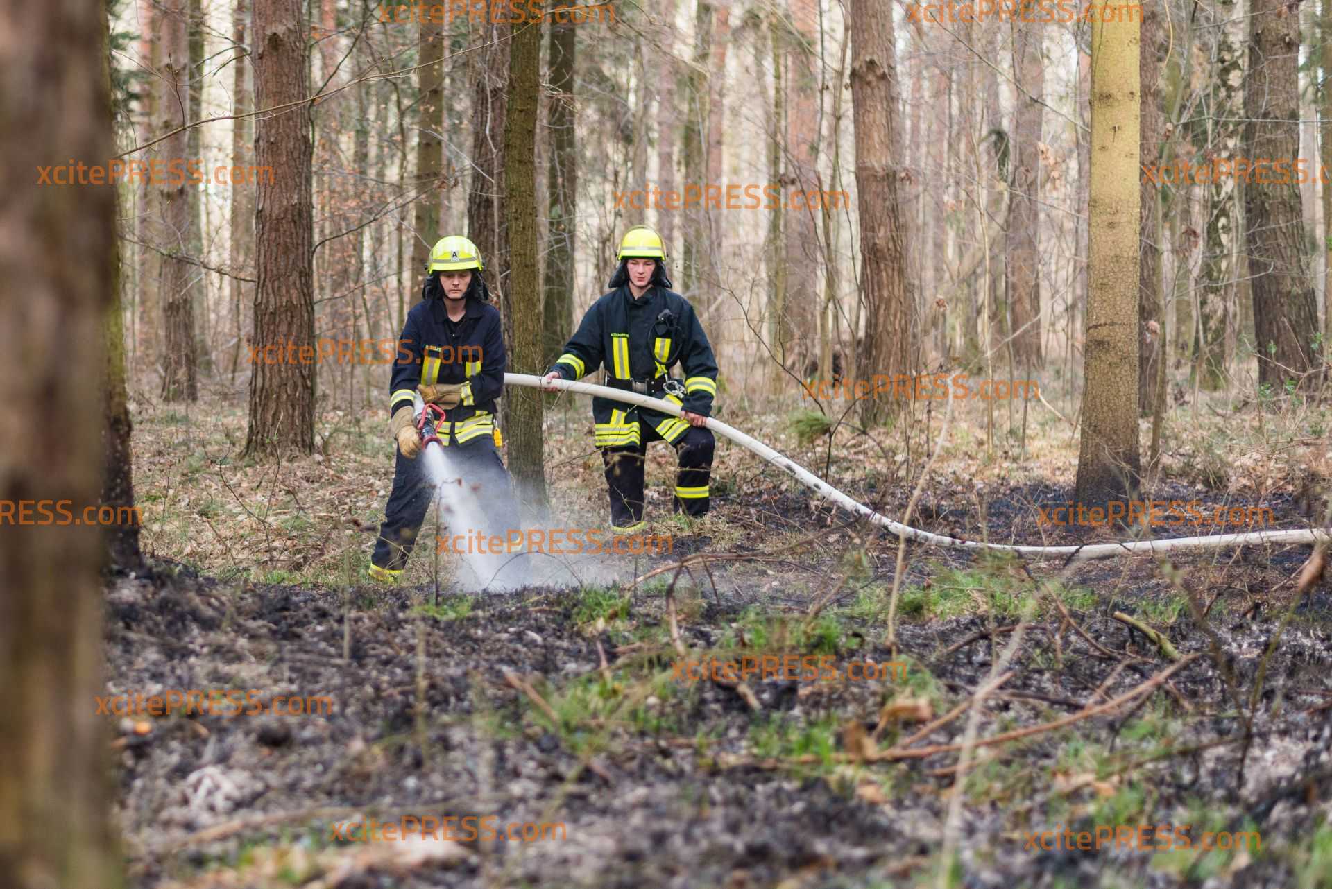 Waldbrände in Kamenzer Forst: Feuerwehr kann die Flammen schnell löschen