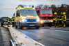 LKW-Unfall in Baustelle auf der A4: Laster verkeilt sich zwischen der Schutzplanke