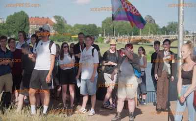 Soll morgen beschlossen werden: Widerstand gegen neues Polizeigesetz: Demonstration vor dem sächsischen Landtag - MdL: 