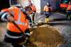 Feuerwehreinsätze nach Sturmtief "Fabienne" in Kamenz: Straße voller Schlamm und Baustelle überflutet