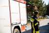 Brand in Kamenzer Wohnblock : Rettungsdienst muss mehrere Personen versorgen