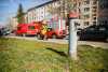 Brand in Kamenzer Wohnblock : Rettungsdienst muss mehrere Personen versorgen