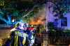 Großbrand bei Kamenz: Scheune steht in Flammen - Stallung brennt nieder: Angrenzendes Wohnhaus kann vor Feuer bewahrt werden