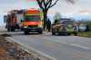 Auto kracht in Wildschwein und danach gegen Baum: Feuerwehr muss Fahrerin aus Wrack retten
