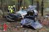 Schwerer Frontalcrash auf Bundesstraße 97: Zwei Verletzte: Rettungshubschrauber im Einsatz