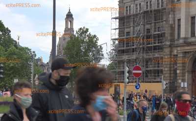 Auch in Deutschland Anti-Rassismus-Demonstrationen wegen gewaltsamen Tod von George Floyd: Bis zu 4000 Teilnehmer in Dresden
