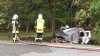 Furchtbarer Crash: Junger PKW-Fahrer (20) verbrennt nach Unfall in Fahrzeug: Beifahrer (19) muss schwerverletzt in Klinik geflogen werden