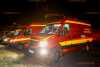 Explosion nach Brandstiftung im Keller: Großaufgebot von Einsatzkräften - Wasserrohr löschte Brand Nacht Explosion selbst