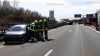 Skoda überschlägt sich nach Crash mit Opel auf Autobahn: Eine verletzte Person, Stau in Richtung Dresden