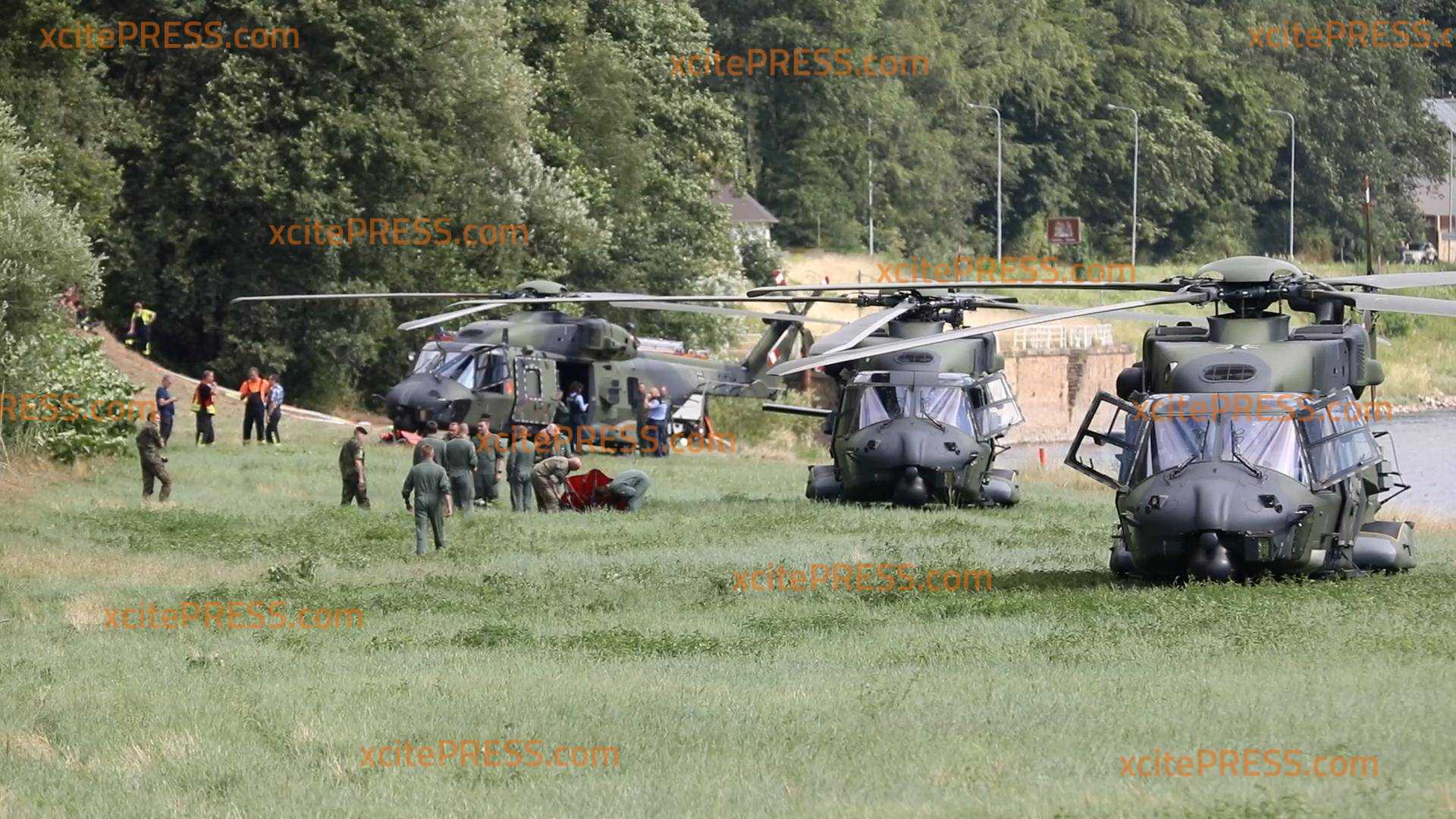 Katastrophenalarm ausgelöst: Waldbrandsituation weiterhin verheerend: Hubschrauber der Bundeswehr im Einsatz